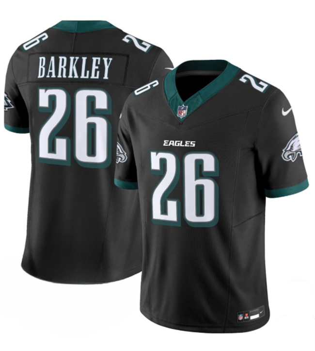 Men's Black Philadelphia Eagles #26 Saquon Barkley 2024 New F.U.S.E. Vapor Untouchable Limited Stitched Football Jersey